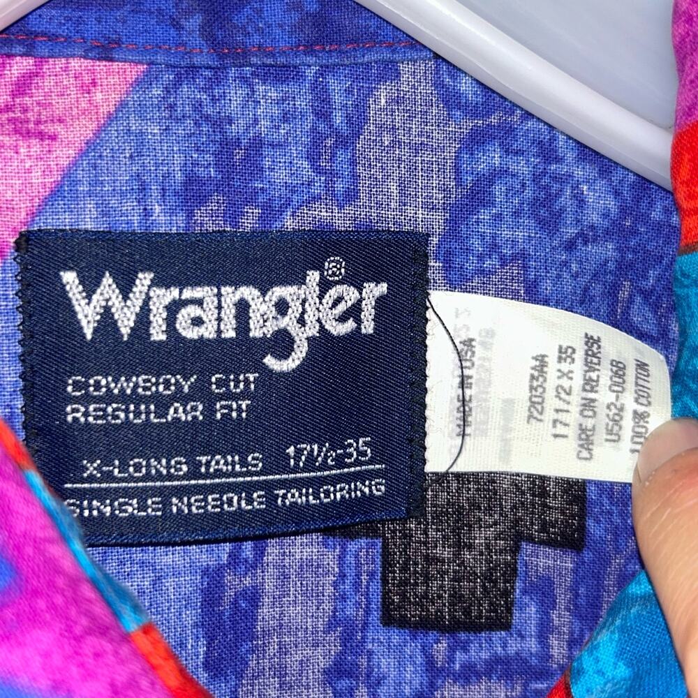Wrangler Vintage Geometric Button-Down Brushpopper shirt - Picture 9 of 12